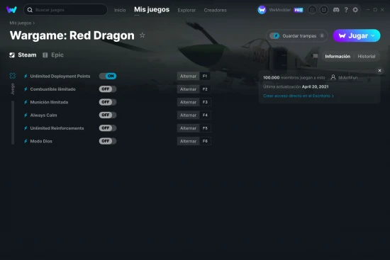 captura de pantalla de las trampas de Wargame: Red Dragon