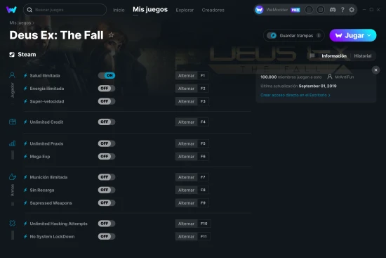 captura de pantalla de las trampas de Deus Ex: The Fall