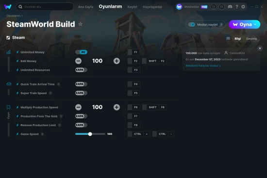 SteamWorld Build hilelerin ekran görüntüsü