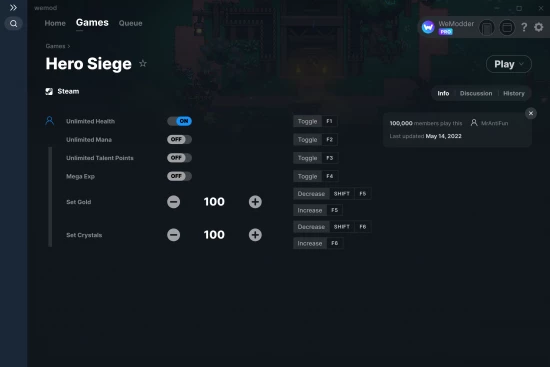 Hero Siege cheats screenshot