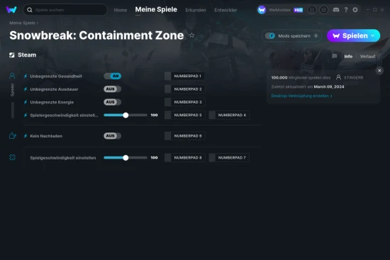 Snowbreak: Containment Zone Cheats Screenshot