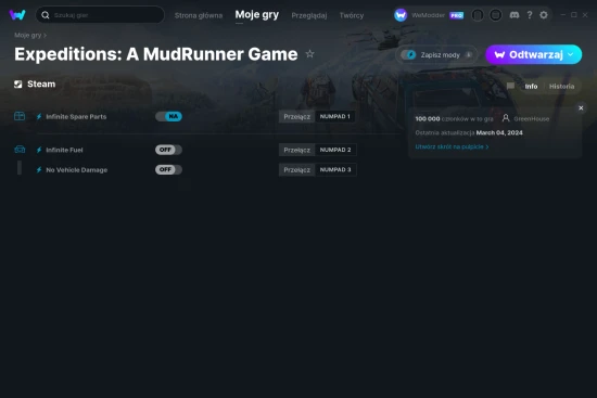 cheaty Expeditions: A MudRunner Game zrzut ekranu