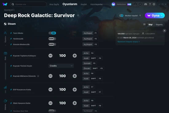 Deep Rock Galactic: Survivor hilelerin ekran görüntüsü