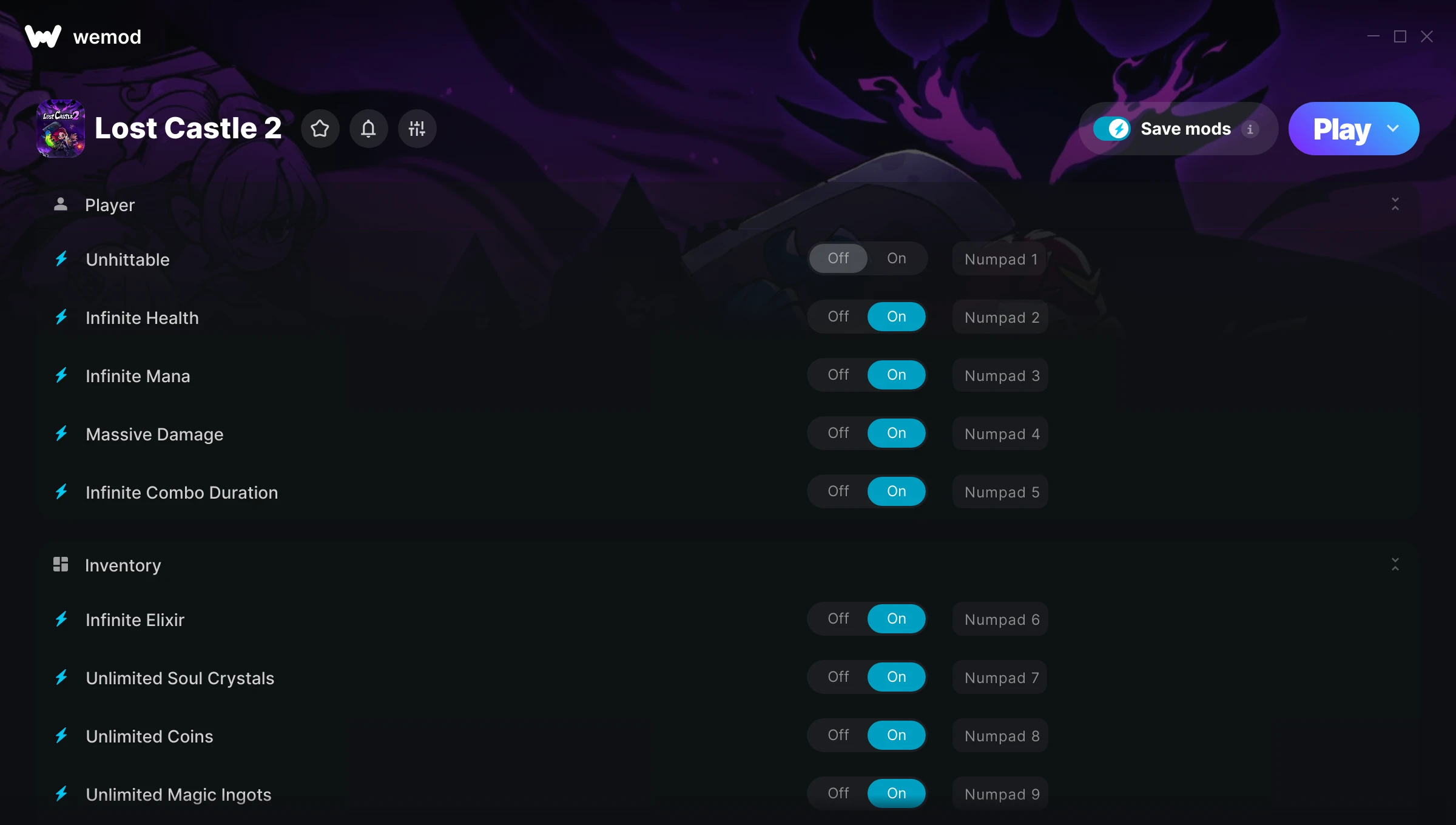 Lost Castle 2 cheats screenshot