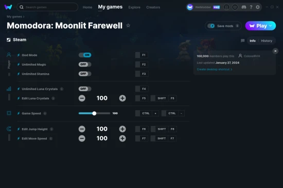Momodora: Moonlit Farewell cheats screenshot