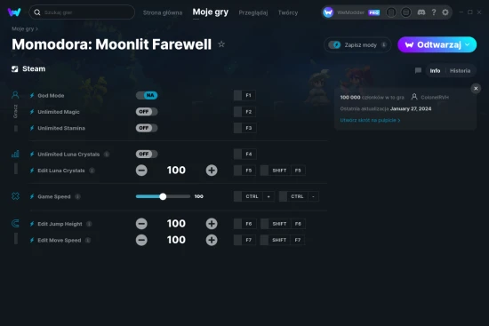 cheaty Momodora: Moonlit Farewell zrzut ekranu