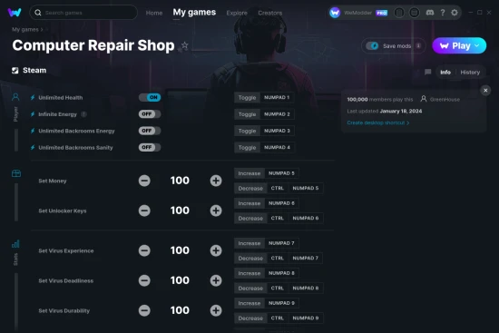 Computer Repair Shop cheats screenshot