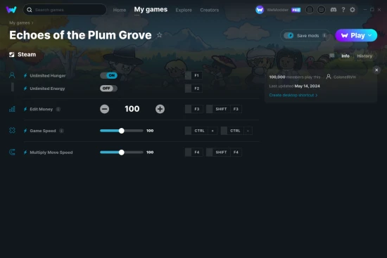 Echoes of the Plum Grove cheats screenshot