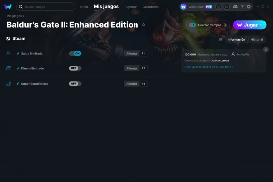 captura de pantalla de las trampas de Baldur's Gate II: Enhanced Edition