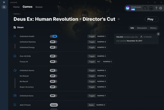 Deus Ex: Human Revolution - Director's Cut cheats screenshot