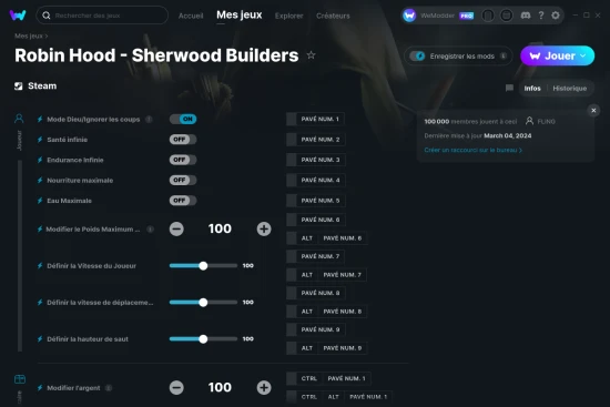 Capture d'écran de triches de Robin Hood - Sherwood Builders