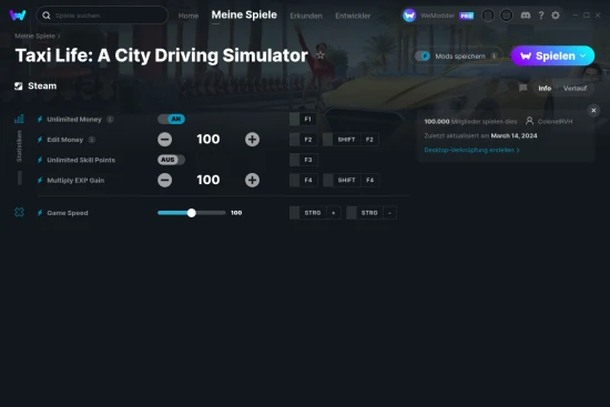 Taxi Life: A City Driving Simulator Cheats Screenshot
