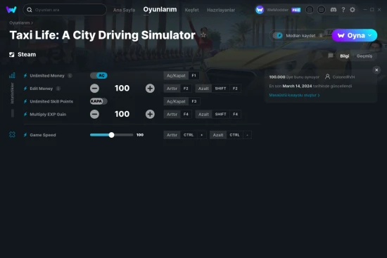 Taxi Life: A City Driving Simulator hilelerin ekran görüntüsü