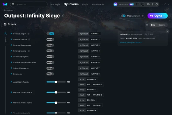 Outpost: Infinity Siege hilelerin ekran görüntüsü