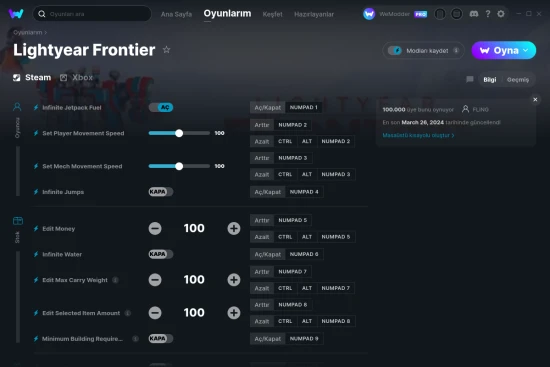 Lightyear Frontier hilelerin ekran görüntüsü