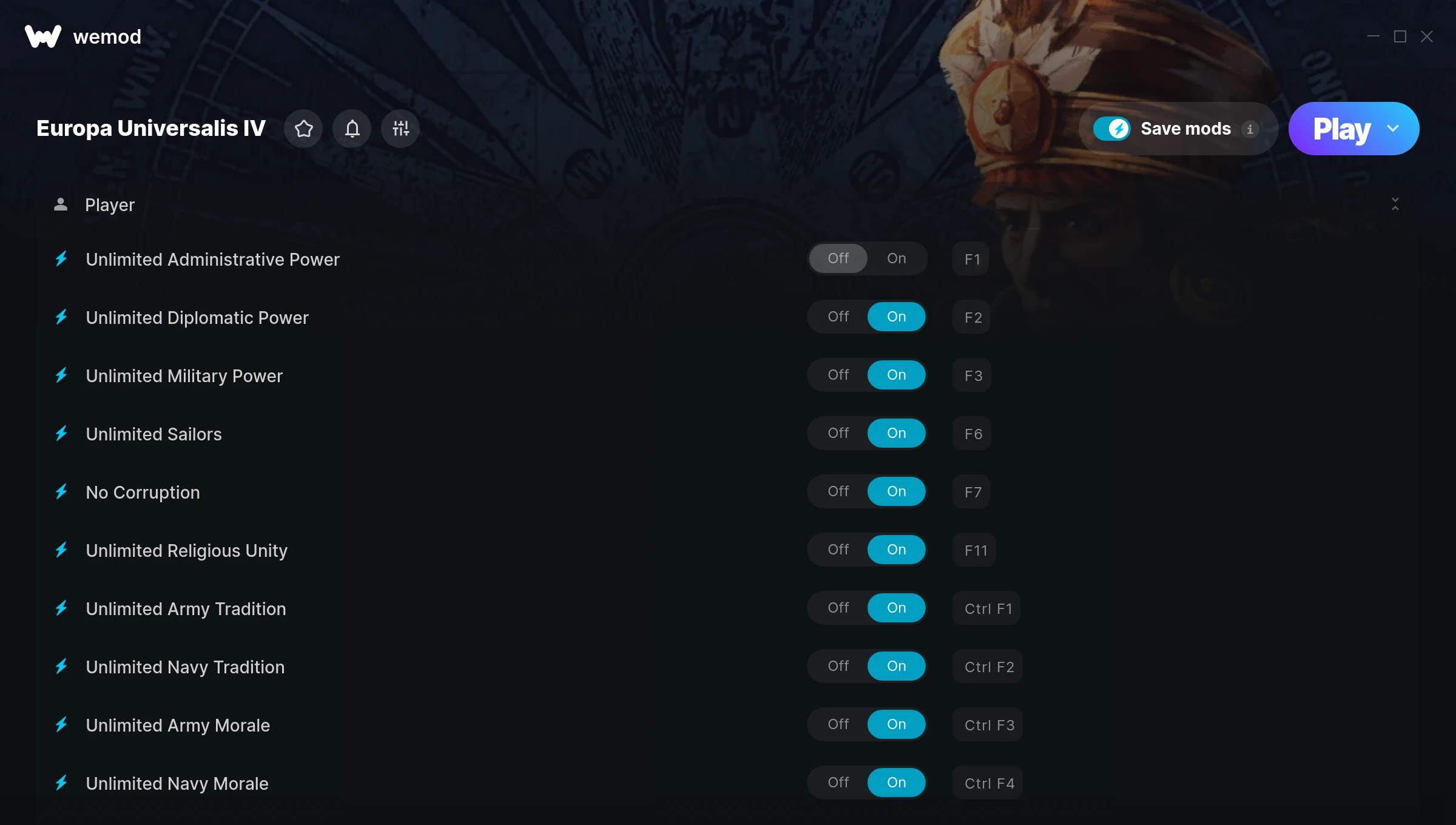 Europa Universalis IV Cheats & Trainers for PC WeMod