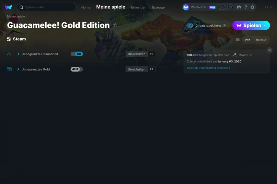 Guacamelee! Gold Edition Cheats Screenshot