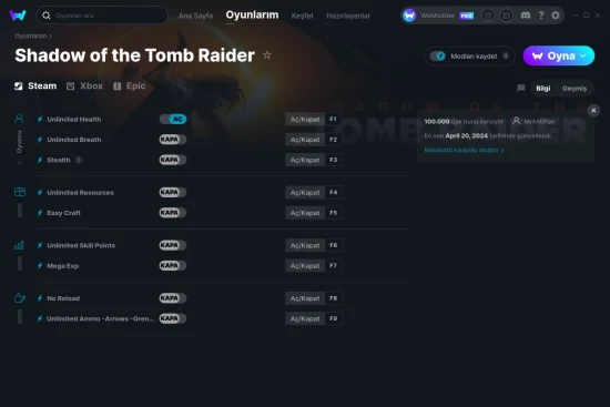 Shadow of the Tomb Raider hilelerin ekran görüntüsü