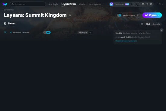 Laysara: Summit Kingdom hilelerin ekran görüntüsü
