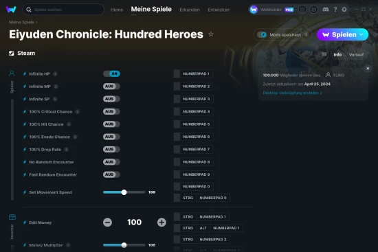 Eiyuden Chronicle: Hundred Heroes Cheats Screenshot
