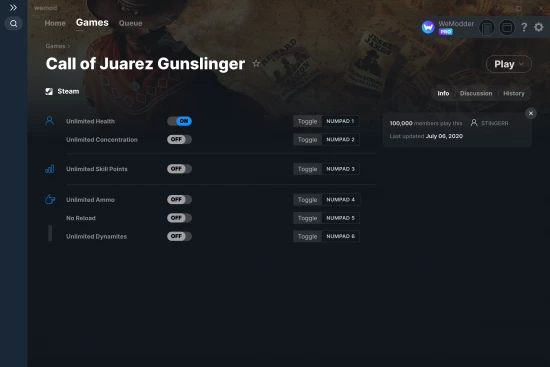Call of Juarez Gunslinger cheats screenshot