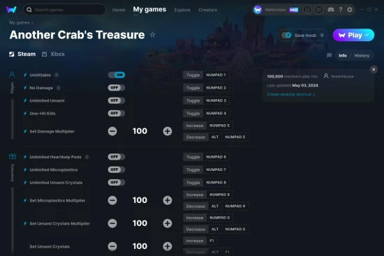 Another Crab's Treasure cheats screenshot