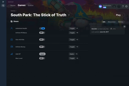 South Park: The Stick of Truth cheats screenshot