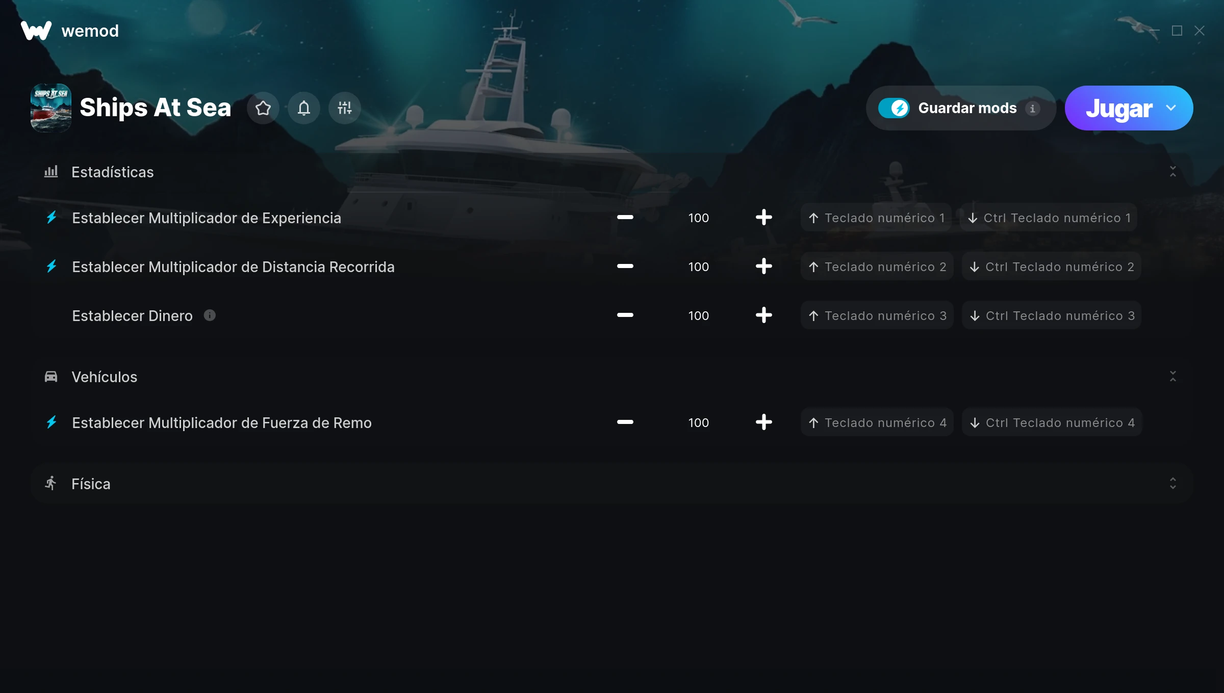 Captura de pantalla de las trampas de Ships At Sea