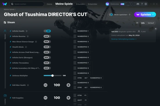 Ghost of Tsushima DIRECTOR'S CUT Cheats Screenshot