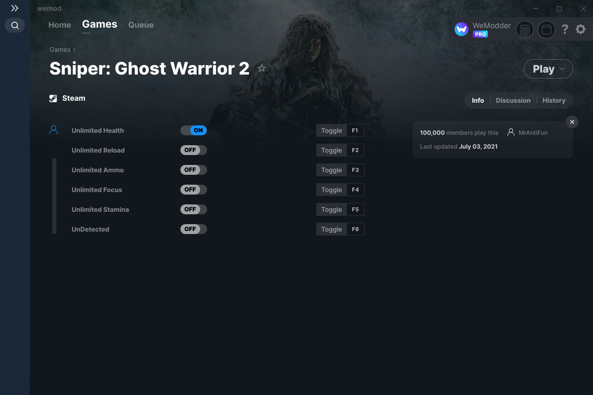 sniper ghost warrior 2 trainer