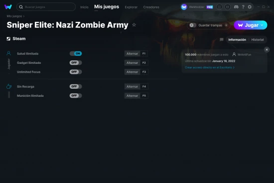 captura de pantalla de las trampas de Sniper Elite: Nazi Zombie Army