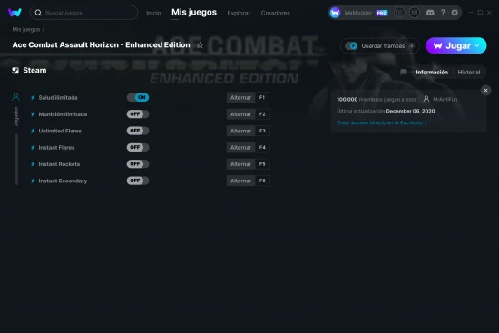 captura de pantalla de las trampas de Ace Combat Assault Horizon - Enhanced Edition