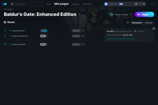 captura de pantalla de las trampas de Baldur's Gate: Enhanced Edition