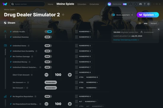 Drug Dealer Simulator 2 Cheats Screenshot