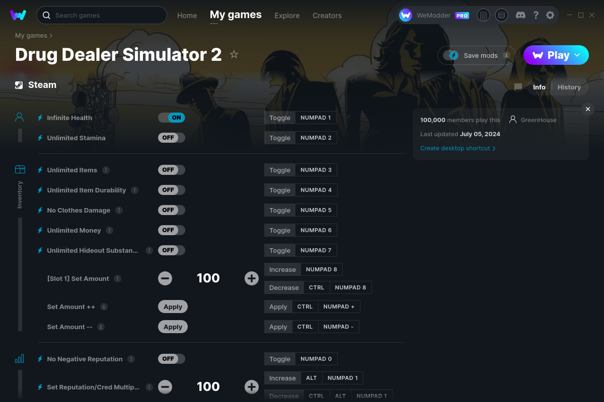 Drug Dealer Simulator 2 Cheats and Trainer for Steam Trainers WeMod Community