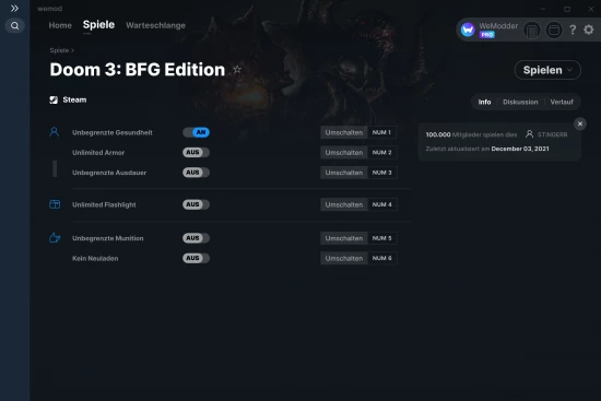Doom 3: BFG Edition Cheats Screenshot