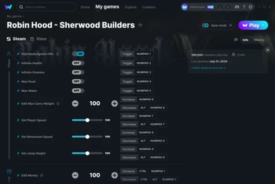Robin Hood - Sherwood Builders cheats screenshot