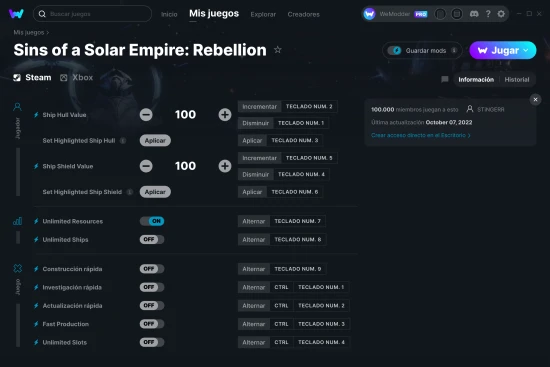 captura de pantalla de las trampas de Sins of a Solar Empire: Rebellion