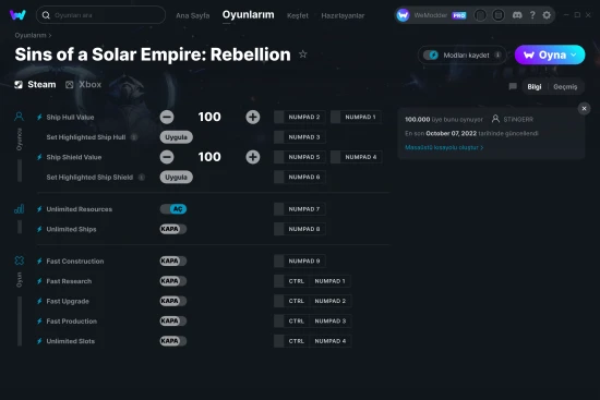 Sins of a Solar Empire: Rebellion hilelerin ekran görüntüsü