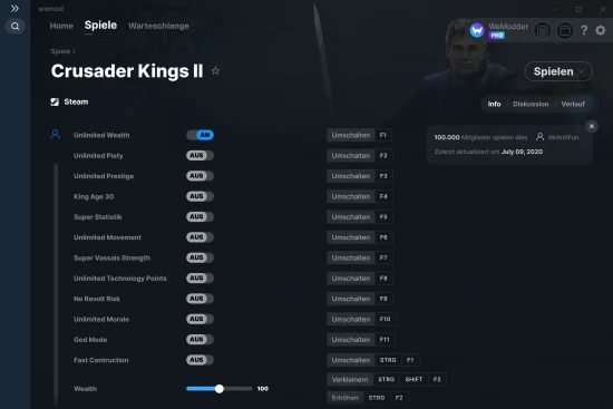 Crusader Kings II Cheats Screenshot