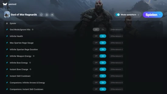 God of War Ragnarök Cheats Screenshot