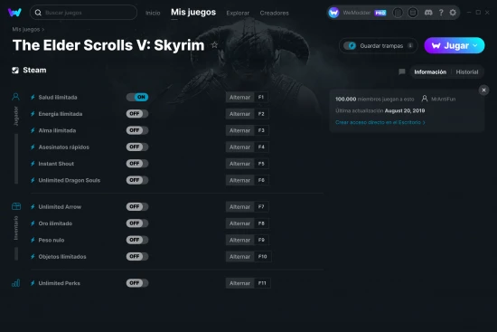 captura de pantalla de las trampas de The Elder Scrolls V: Skyrim