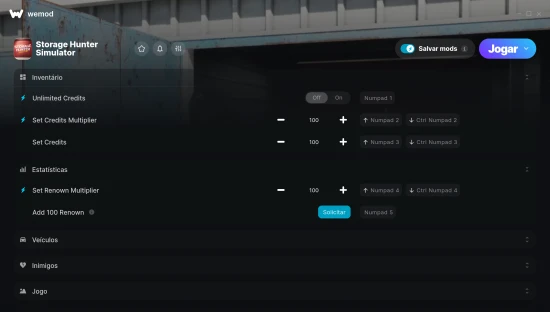 Captura de tela de trapaças de Storage Hunter Simulator
