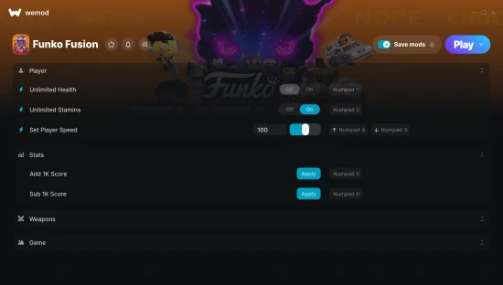 Funko Fusion cheats screenshot