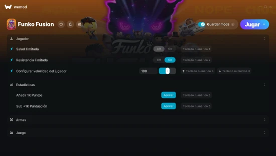 Captura de pantalla de las trampas de Funko Fusion