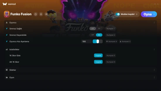 Funko Fusion hilelerinin ekran görüntüsü