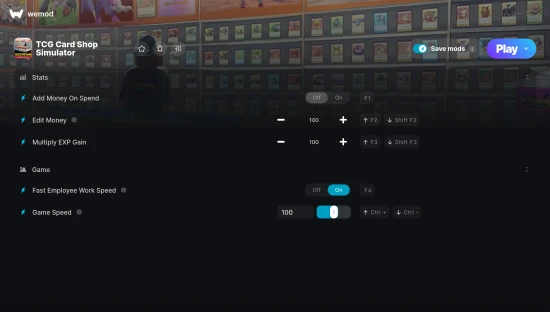 TCG Card Shop Simulator cheats screenshot