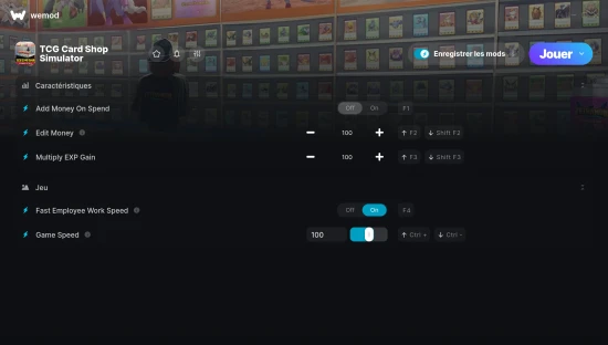 Capture d'écran de triches de TCG Card Shop Simulator