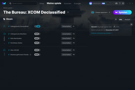 The Bureau: XCOM Declassified Cheats Screenshot