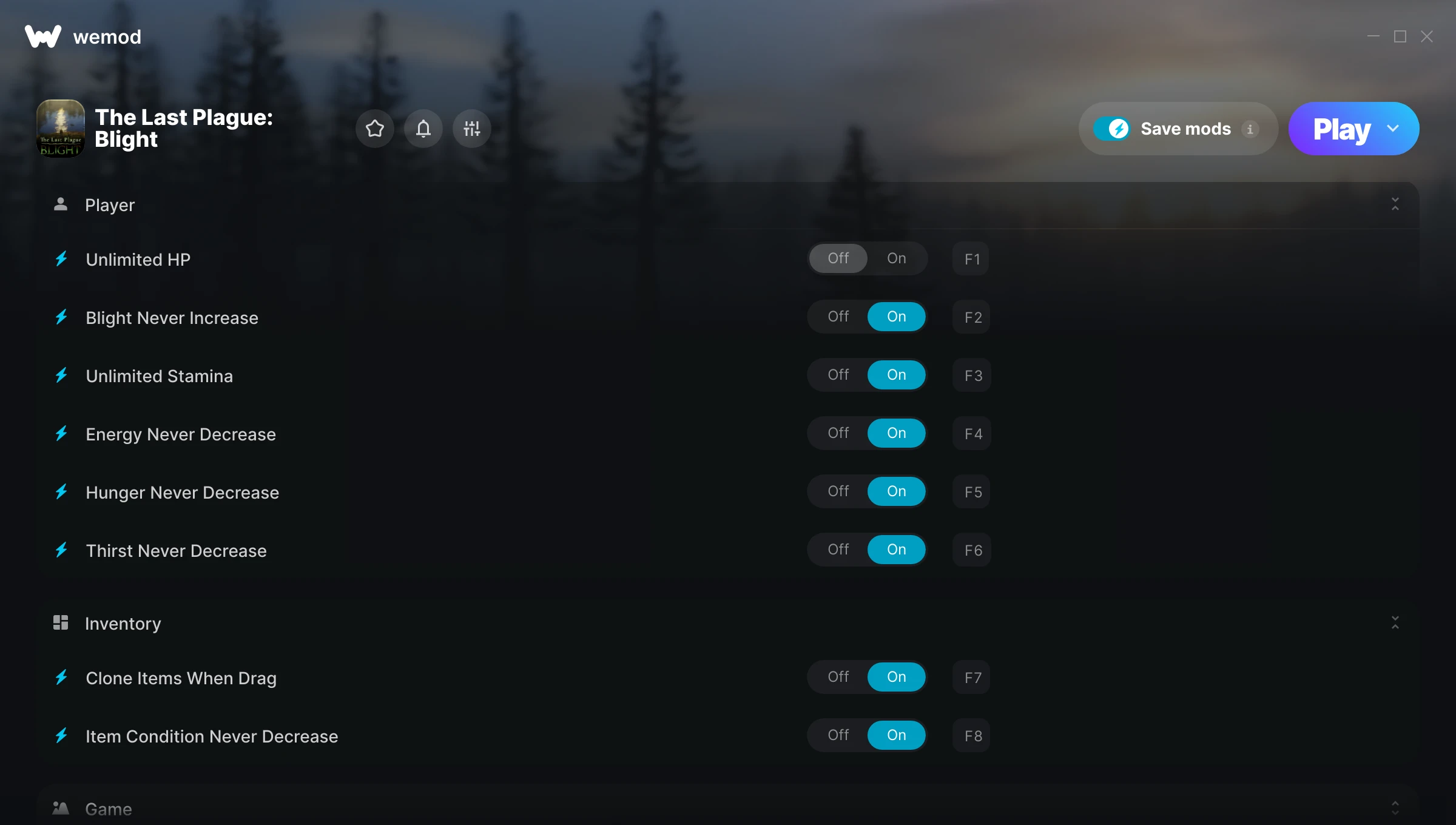 The Last Plague: Blight cheats screenshot